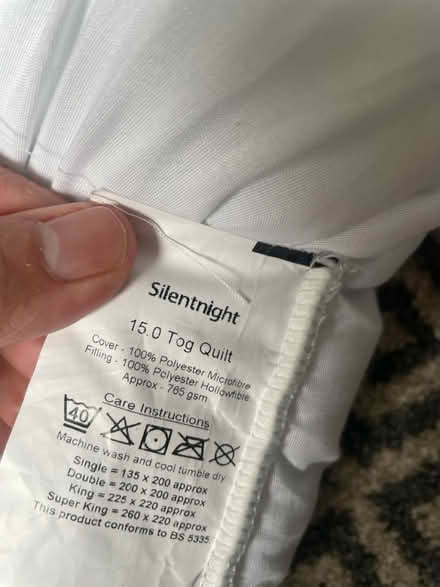 Photo of free Silent night kingsize duvet (South Shields) #1