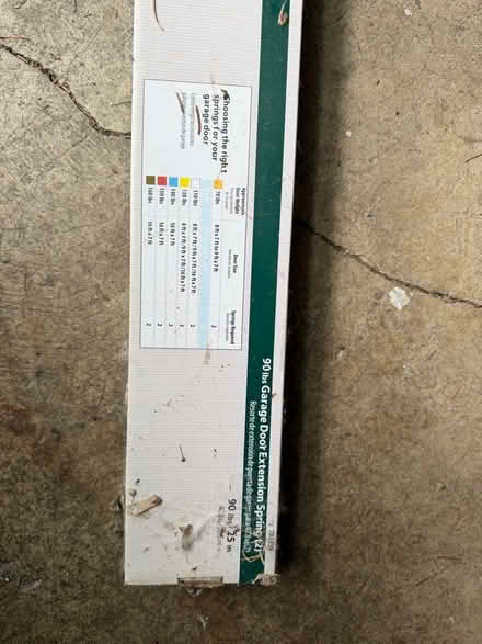 Photo of free Garage door spring (Redmond) #2