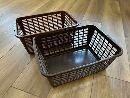 Photo of free Two Plastic Baskets (Shenley WD7) #1
