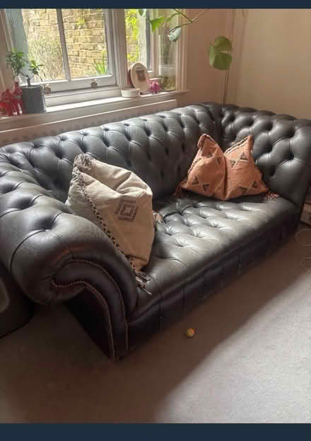 Photo of free Chesterfield Style Faux leather sfa (Borough) #2