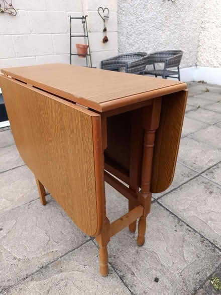 Photo of free Kitchen table (sides fold down) (North Dublin Fairview/Clontarf) #2