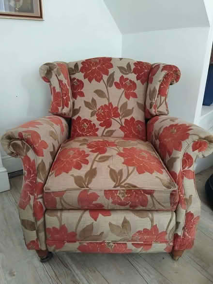 Photo of free Substantial armchair with reclining footrest (Stroud GL5) #1