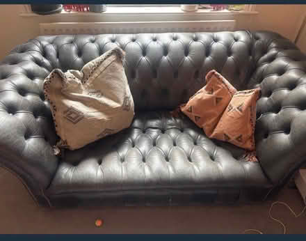 Photo of free Chesterfield Style Faux leather sfa (Borough) #1