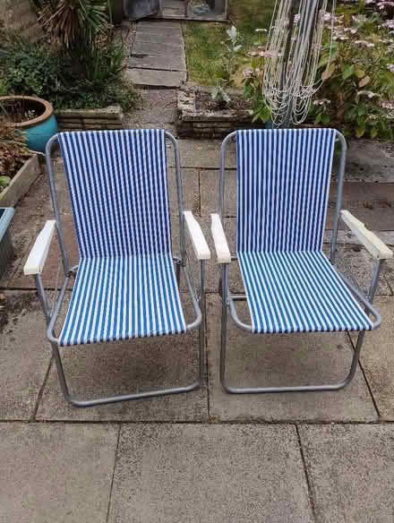 Photo of free 2 Deck Chairs (vintage) (Cheadle Hulme SK8) #1