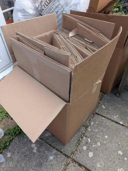 Photo of free 2 full moving boxes (Meads BN20) #1