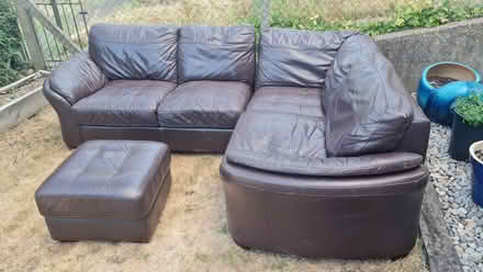 Photo of free leather modular corner sofa (redbourn AL3) #2