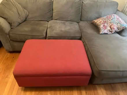 Photo of free Maroon ottoman (Edgewater) #2