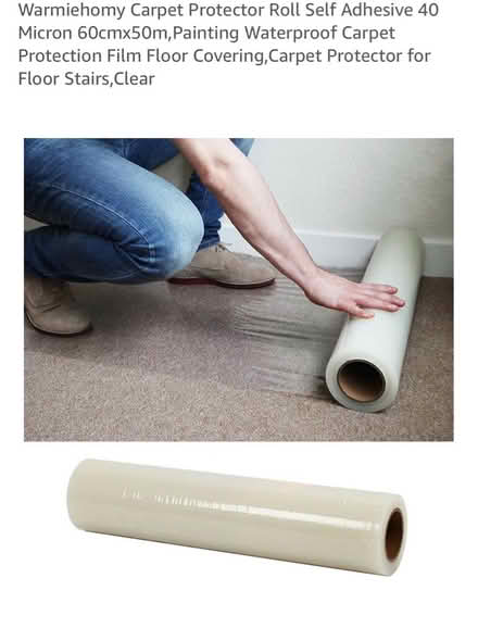 Photo of Sticky carpet protector on a roll (Letchworth SG6) #1