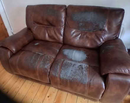Photo of free Leather sofa (Stoneybatter) #1