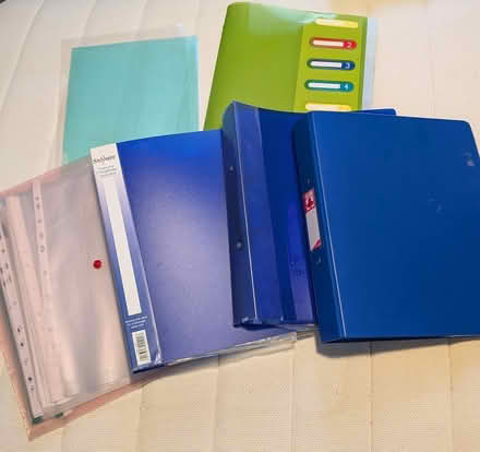 Photo of free Folders, binders, poly pockets (Broomridge FK7) #1
