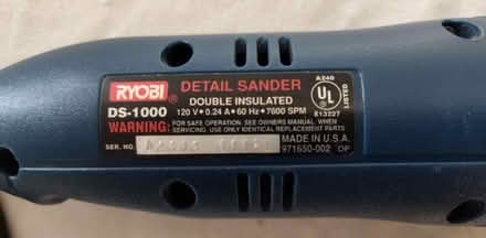 Photo of free Ryobi DS-1000 Detail Sander (Saugus) #2
