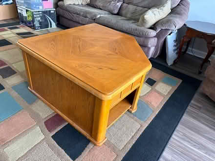 Photo of free Beautiful wooden coffee table (Cooper Landing Rd, Cherry Hill) #2