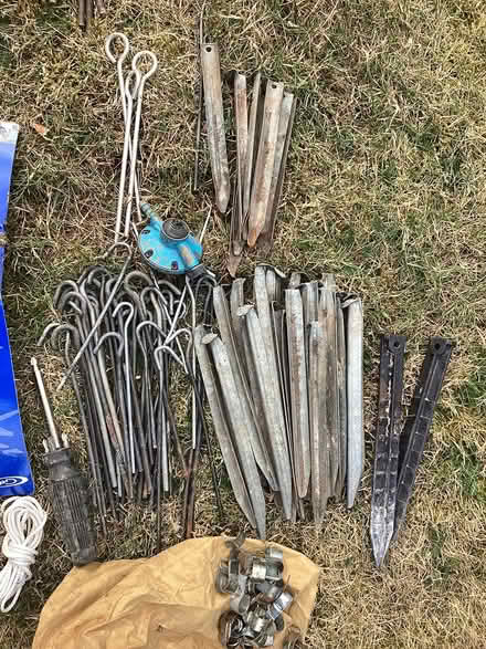 Photo of free Metal tent pegs and extras (Market Drayton. TF9) #1