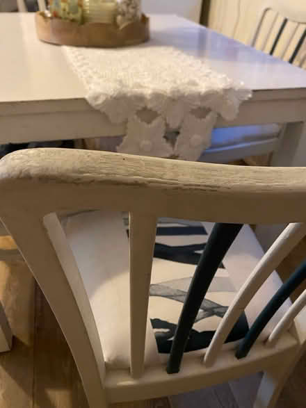 Photo of free White Table with 5 chairs (Ox449dj Garsington) #3