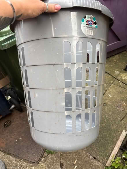 Photo of free Grey Plastic Laundry Basket (Wrekenton NE10) #1