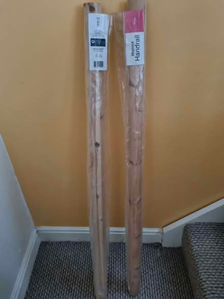 Photo of free Pine hand rail for stairs 2.4m in two lengths (Woodseats S8) #2