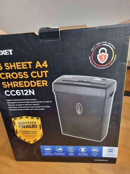 Photo of free A4 shredder (Woodseats S8) #1