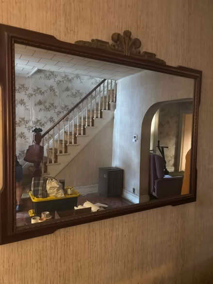 Photo of free Mahogany mirror (Jersey city western slope) #1