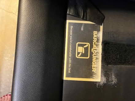 Photo of free Black leather recliner (Nakoma) #4