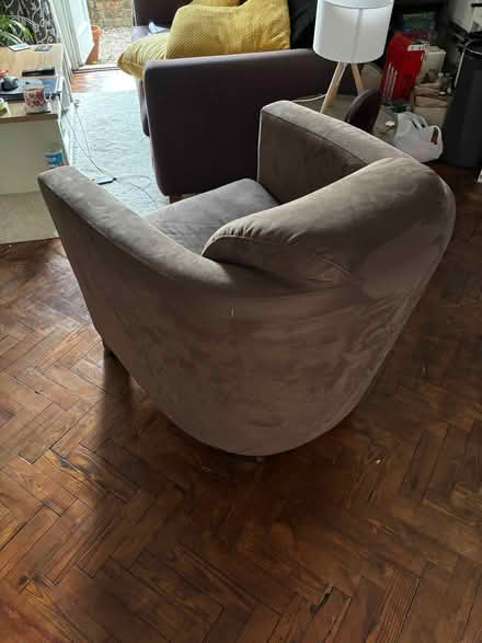 Photo of free Brown tub chair (Hale GU9) #3