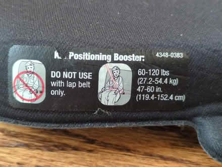 Photo of free Car booster seat (Eastchester, NY) #2