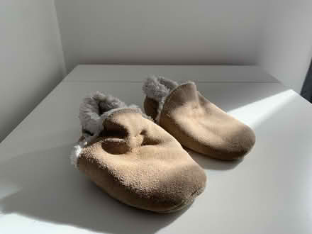 Photo of free Dotty Fish toddler moccasins (Northwest Cambridge CB3) #1