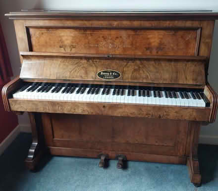 Photo of free Vintage walnut Boosey & Co upright piano (Top Amersham HP6) #2
