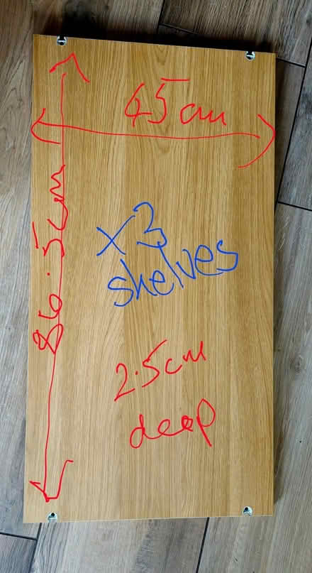 Photo of free Wood effect shelves-new (Pentyrch CF15) #2