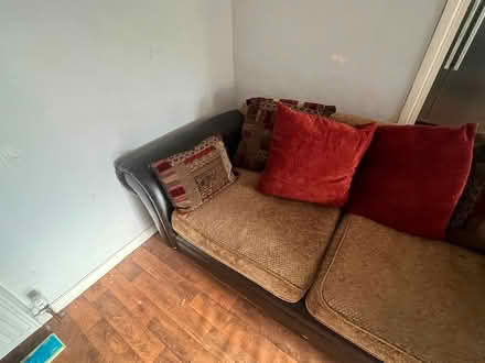 Photo of free faux leather sofa (Longbridge B31) #2
