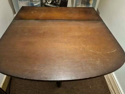 Photo of free Old wooden drop leaf table (Woodseats S8) #2