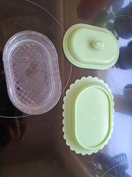 Photo of free Vintage plastic glass butter dish (Westminster Drive PO21) #2