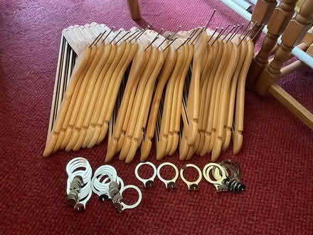 Photo of free Hotel style wooden hangers (Devon Park, Bedford MK40 3) #1