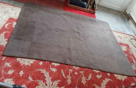 Photo of free Chocolate brown wool rug (Belper Town centre) #2