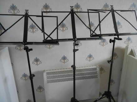 Photo of free MUSIC STANDS plus One mic stand (rowlands gill, ne39) #1