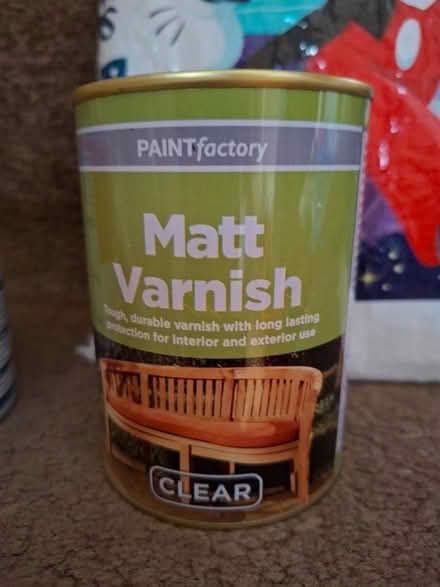 Photo of free Varnish, unopened Old Woking (Woking, GU22) #1