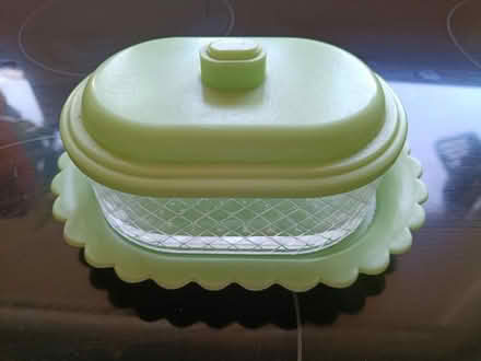 Photo of free Vintage plastic glass butter dish (Westminster Drive PO21) #1