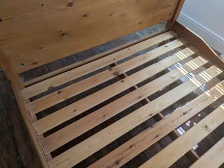 Photo of free Wooden four poster bed king size (Abington NN1) #3