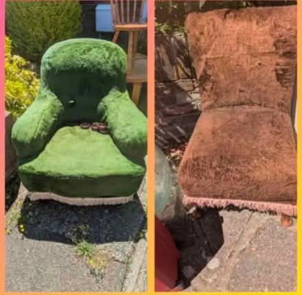 Photo of free 2x Vintage chairs 1x wooden chair (Chipping Ongar CM5) #1