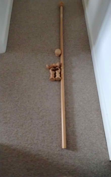 Photo of free Wooden curtail pole fixed (Fairfield Lancaster LA1) #1