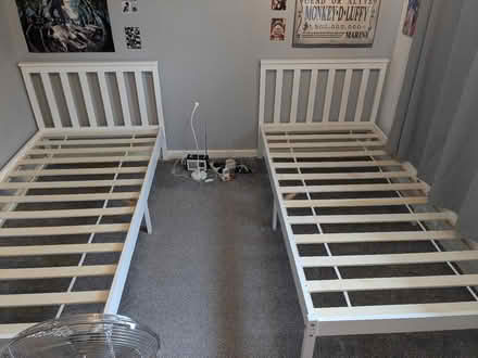 Photo of free 2 single bed frames (Broseley TF12) #2