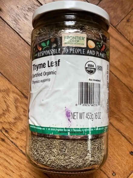 Photo of free Jar of organic dried thyme (Petworth/ Park View) #1