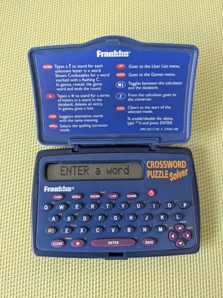Photo of free Franklin crossword puzzle solver (Beulah Hill SE19) #2