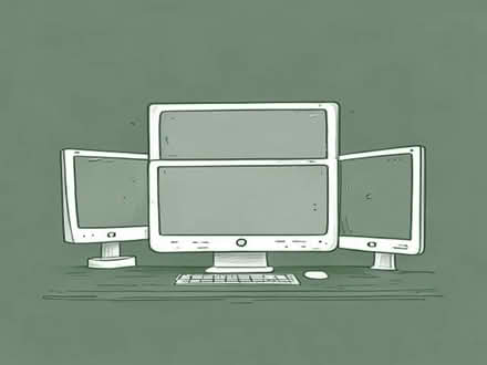 Photo of free 3 X desktop computer monitors (Hextable BR8) #1