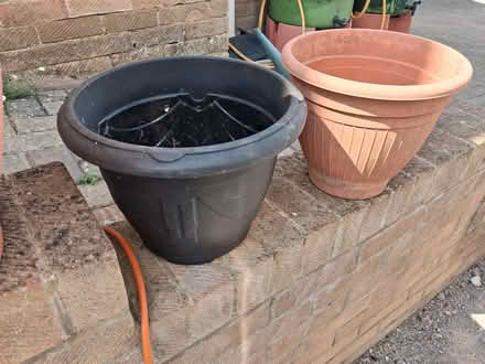 Photo of free 3 large plastic plant pots (Dursley GL11) #2