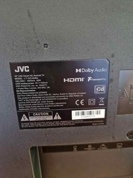 Photo of free LED TVJVC 32 inch screen (Neville's Cross DH1) #2