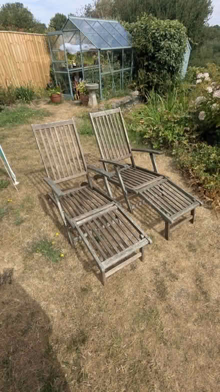 Photo of free Steamer chairs with cushions + (OX25 Steeple Aston) #4