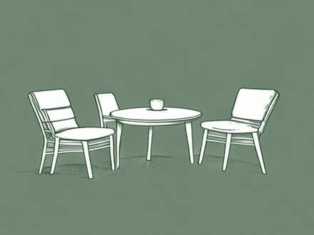 Photo of Complete Set of Chairs and Centre Table (Holmewood BD4) #1