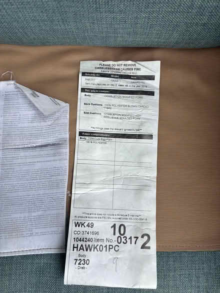 Photo of free Arm chair (Belper DE56) #2