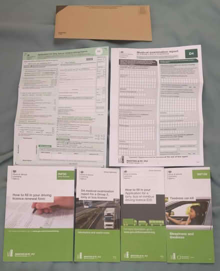 Photo of free DVLA D2+D4 Forms (Welling DA16) #1