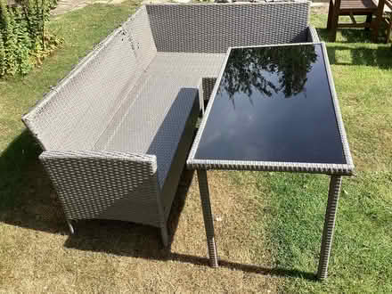 Photo of free Garden Corner Sofa & Matching Table (Bromborough CH62) #2